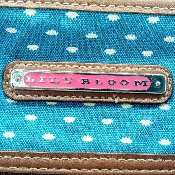 Lily Bloom Blue Polka Dot Multicolor Floral Crossbody Bag - Picture 3 of 5